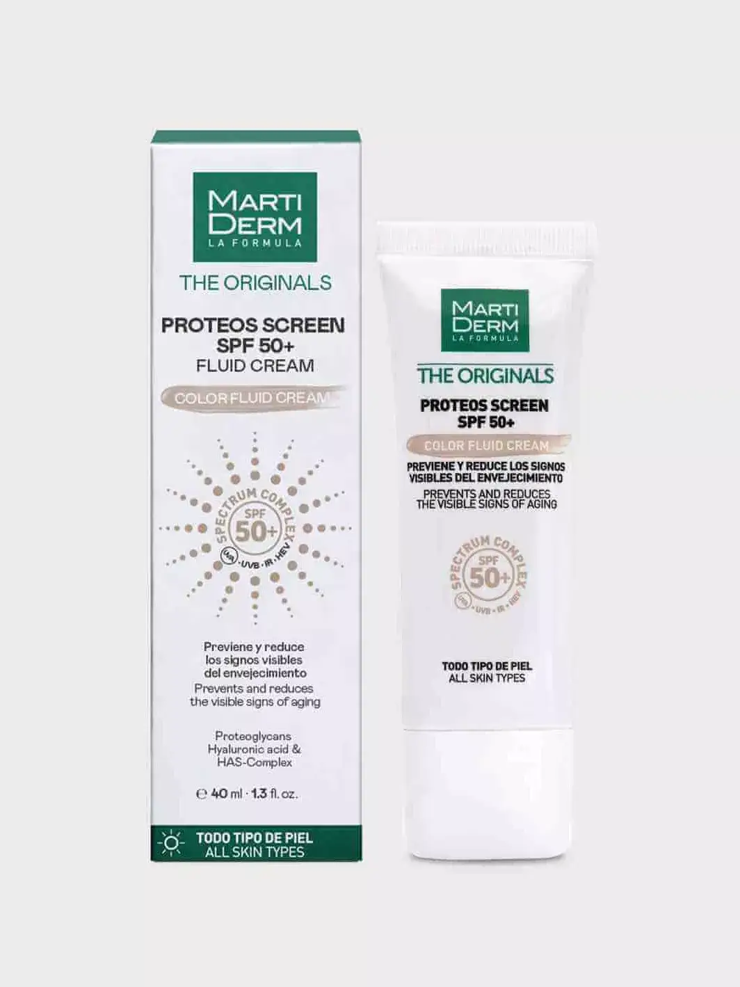 MartiDerm Proteos Screen SPF50+ Color 40ml - Fotoprotector