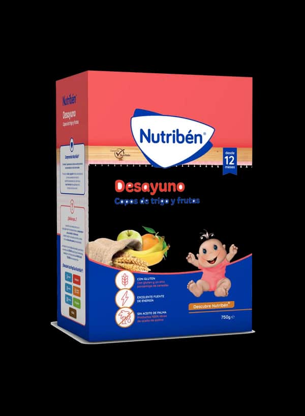 Nutriben Desayuno Copos Trigo y Frutas 750g