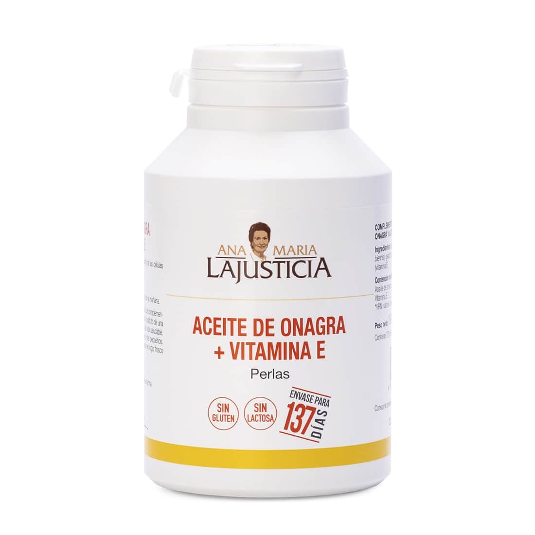 Ana María Lajusticia Aceite de onagra + vitamina E 275 perlas