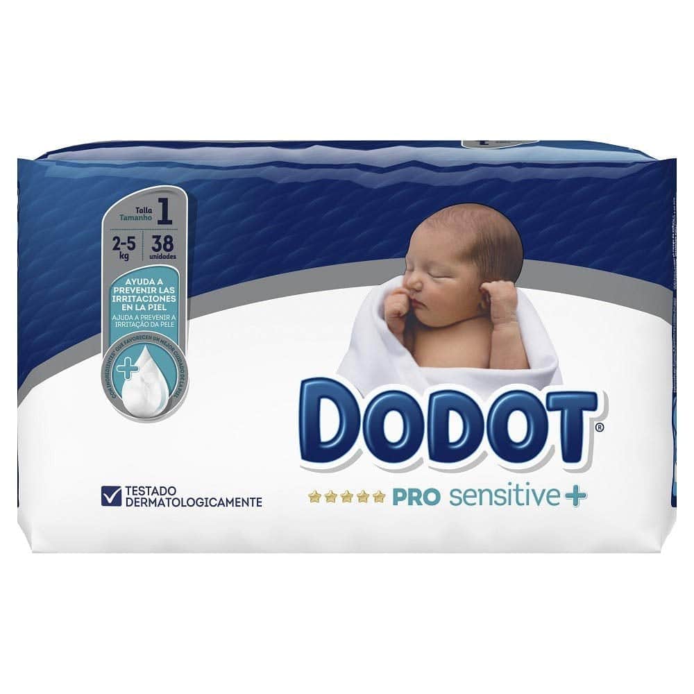 Dodot Pro Sensitive T1 2-5KG 38 unidades